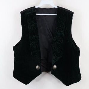 Vintage Coldwater Creek Velvet Vest